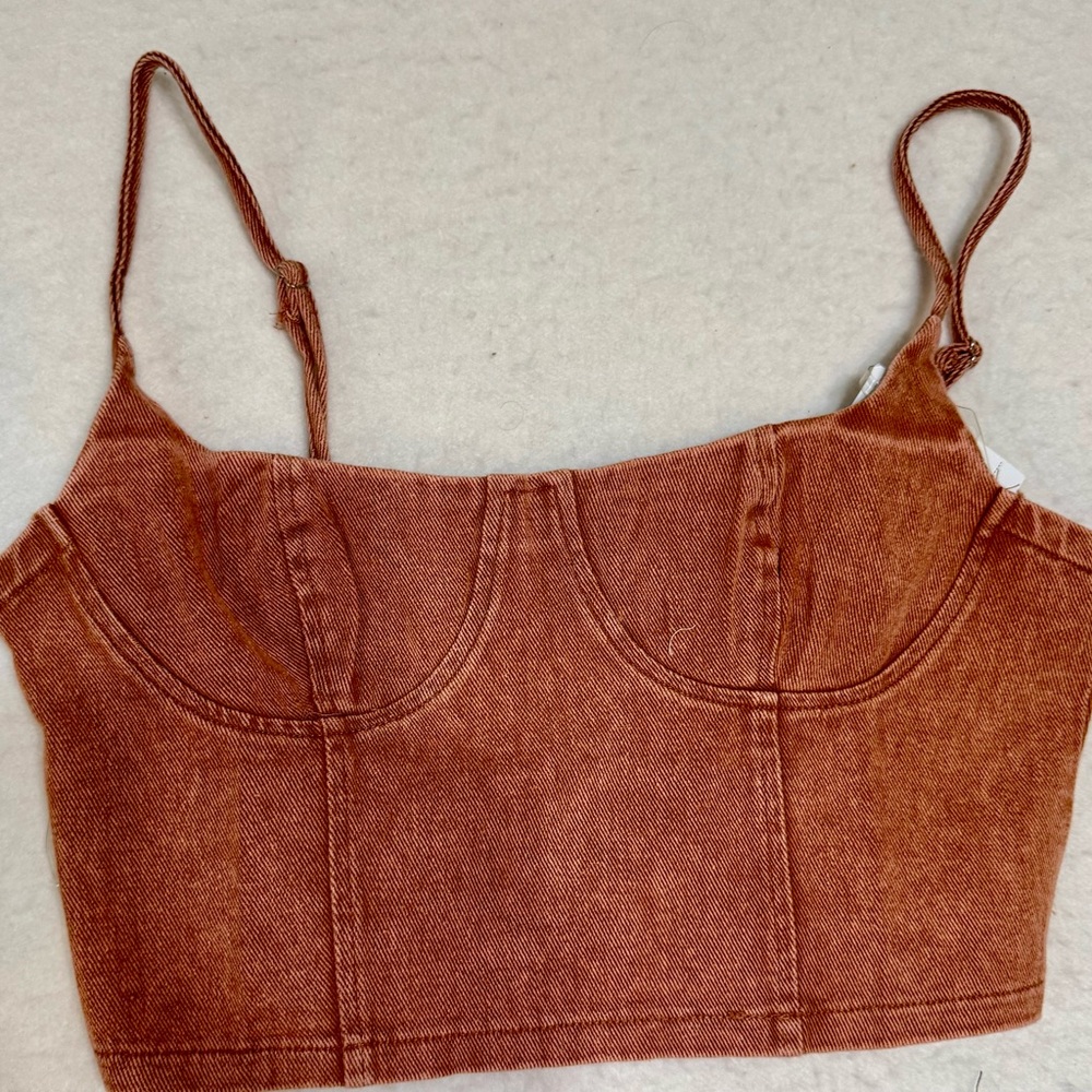 Stylish Rust Crop Top for Women